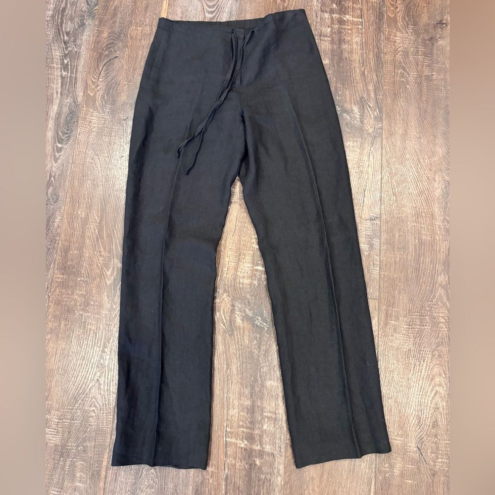 Brooks Brothers Irish Linen Black Pants size 2